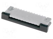 Connector: FFC/FPC; SMT; 50V; 0.5A; PIN: 10; 1mm; horizontal; 30mΩ JOINT TECH