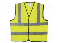 Reflection waistcoat; Size: XL; yellow; Mounting: bur AVIT