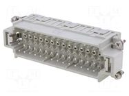 Connector: HDC; male; CDS; PIN: 42; 42+PE; size 104.27; 10A; 400V ILME