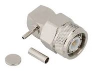 RF COAX CONN, TNC, R/A PLUG, 50 OHM