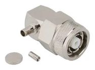 RF COAX CONN, TNC RP, R/A PLUG, 50 OHM