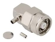 RF COAX CONN, TNC RP, R/A PLUG, 50 OHM