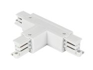 Connector T for 3 phase trak LUMICANTO right white with feeding option PRIME