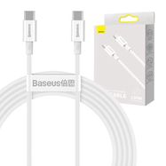 Baseus Superior Series Cable USB-C to USB-C, 100W, 2m (white), Baseus