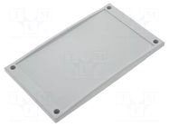 Front panel; polycarbonate; W: 125mm; L: 213mm; CARDMASTER FIBOX