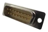 D SUB CONN, PLUG, 15POS, DA, SLDR CUP