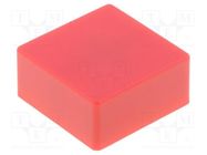 Button; push-in; 5.5mm; -25÷70°C; square; red; 12x12mm OMRON Electronic Components