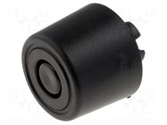 Quick mounting foot; black; polyetylene; A: 8mm; B: 20mm; C: 18mm FIX&FASTEN