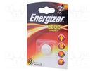 Battery: lithium; 3V; CR2032,coin; 235mAh; non-rechargeable; 1pcs. ENERGIZER
