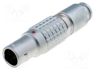 Connector: circular; 1B; plug; male; PIN: 10; soldering; for cable LEMO