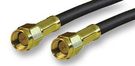 CABLE ASSY, RG-174, BLACK, 12IN