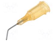 Needle: steel; 0.5"; Size: 23; bent at 45°; 0.33mm; polypropylene FISNAR