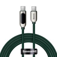 Cable USB-C to USB-C Baseus Display, 100W, 2m (green), Baseus