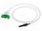 Syringe adapter; 3ml; green; for dispensers,for syringes; QuantX FISNAR