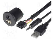 USB/AUX adapter; Fiat Punto 2005->; 0.9m PER.PIC.