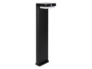 Päikesepaneeli aialamp 3000K 220lm 2Ah USB-C ruut IP54 must PRIME