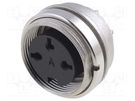 Connector: M16; socket; female; soldering; PIN: 3; 5A; 300V; IP40 AMPHENOL