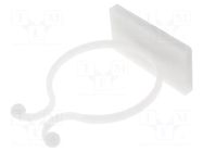 Cable clips; ØBundle : 34mm; polyamide; natural; UL94V-2; H: 56.2mm FIX&FASTEN