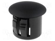 Stopper; polyamide; Wall thick: 3.3mm; H: 10.1mm; black 