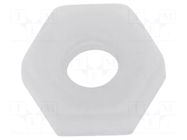 Nut; hexagonal; M2; polyamide; H: 1.4mm; 4mm FIX&FASTEN