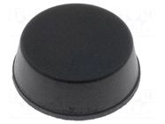 Self-adhesive foot; black; rubber; A: 13mm; B: 11.4mm; C: 5mm FIX&FASTEN