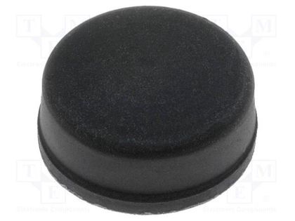 Self-adhesive foot; black; rubber; A: 11mm; B: 10.5mm; E: 5mm FIX&FASTEN FIX-RF-011