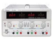 Power supply: laboratory; linear,multi-channel; 0÷30VDC; 0÷5A TWINTEX