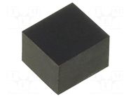 Self-adhesive foot; H: 3.5mm; black; rubber; W: 5mm; L: 4.5mm FIX&FASTEN