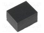 Self-adhesive foot; H: 5.5mm; black; rubber; W: 9.6mm; L: 8mm FIX&FASTEN