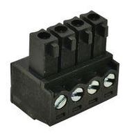 TERMINAL BLOCK, PLUGGABLE, 4POS, 16AWG