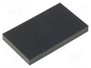 Self-adhesive foot; H: 3mm; black; rubber; W: 15mm; L: 25mm FIX&FASTEN