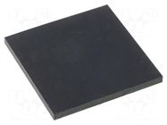 Self-adhesive foot; H: 1.5mm; black; rubber; W: 19.7mm; L: 20mm FIX&FASTEN