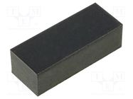 Self-adhesive foot; H: 6mm; black; rubber; W: 19mm; L: 7.7mm FIX&FASTEN