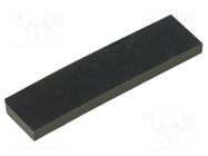 Self-adhesive foot; H: 1.5mm; black; rubber; W: 20mm; L: 5mm 