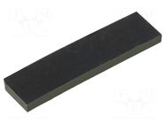 Self-adhesive foot; H: 1.5mm; black; rubber; W: 20mm; L: 5mm FIX&FASTEN