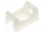 Holder; screw; polyamide; natural; Tie width: 3.6mm; Ht: 5.85mm FIX&FASTEN