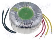 Transformer: toroidal; 200VA; 230VAC; 24V; 8.33A; Leads: cables 