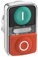 SWITCH, PUSHBUTTON, 22MM, GREEN/RED