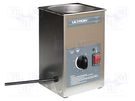Ultrasonic washer; 120x110x70mm; 40kHz; 50÷55°C; 230VAC; Plug: EU ULTRON