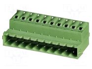 Connector: pluggable terminal block; plug; male; 12A; 250V; tinned PHOENIX CONTACT