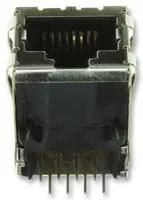 JACK, RJ45 , THT, RA, 1PORT, 8P8C