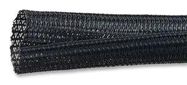 SLEEVING, BRAID, BLK, 9.53MM, 15.24M