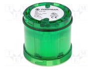 Module: light signaller; green; bulb BA15D; 12÷240VDC; 12÷240VAC WERMA