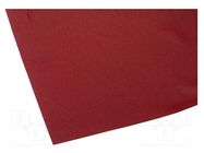 Acoustic cloth; 1400x700mm; dark red 4CARMEDIA