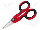 Scissors; for cables; Tool length: 145mm; Working part len: 34mm WIHA