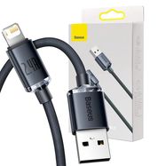Baseus Crystal Shine cable USB to Lightning, 2.4A, 2m (black), Baseus