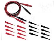 Test leads; red and black; 60VDC FLUKE