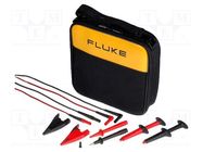 Test leads; red and black FLUKE