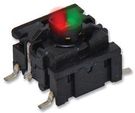 SWITCH, SMD, IP67, 3.5N, RED/GRN LED