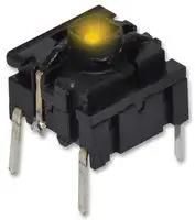 SWITCH, THT, IP67, 3.5N, YELLOW LED